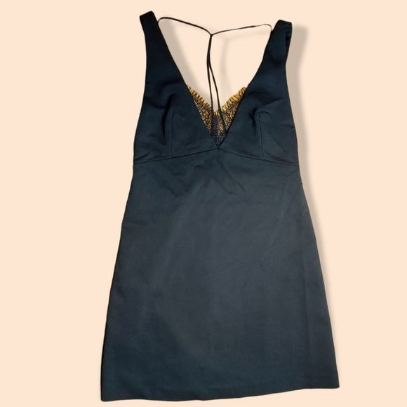 Zara Black Mini Dress Medium - Picture 2 of 11